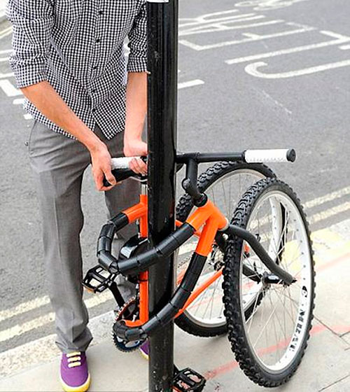 Противоугонное устройство для велосипеда