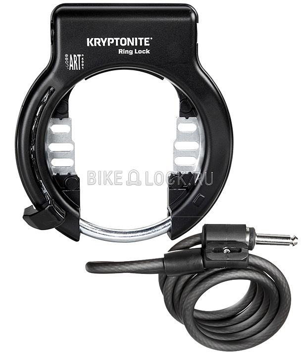 3Картинка Kryptonite Ring Lock With 10mm Plug-In Cable Set